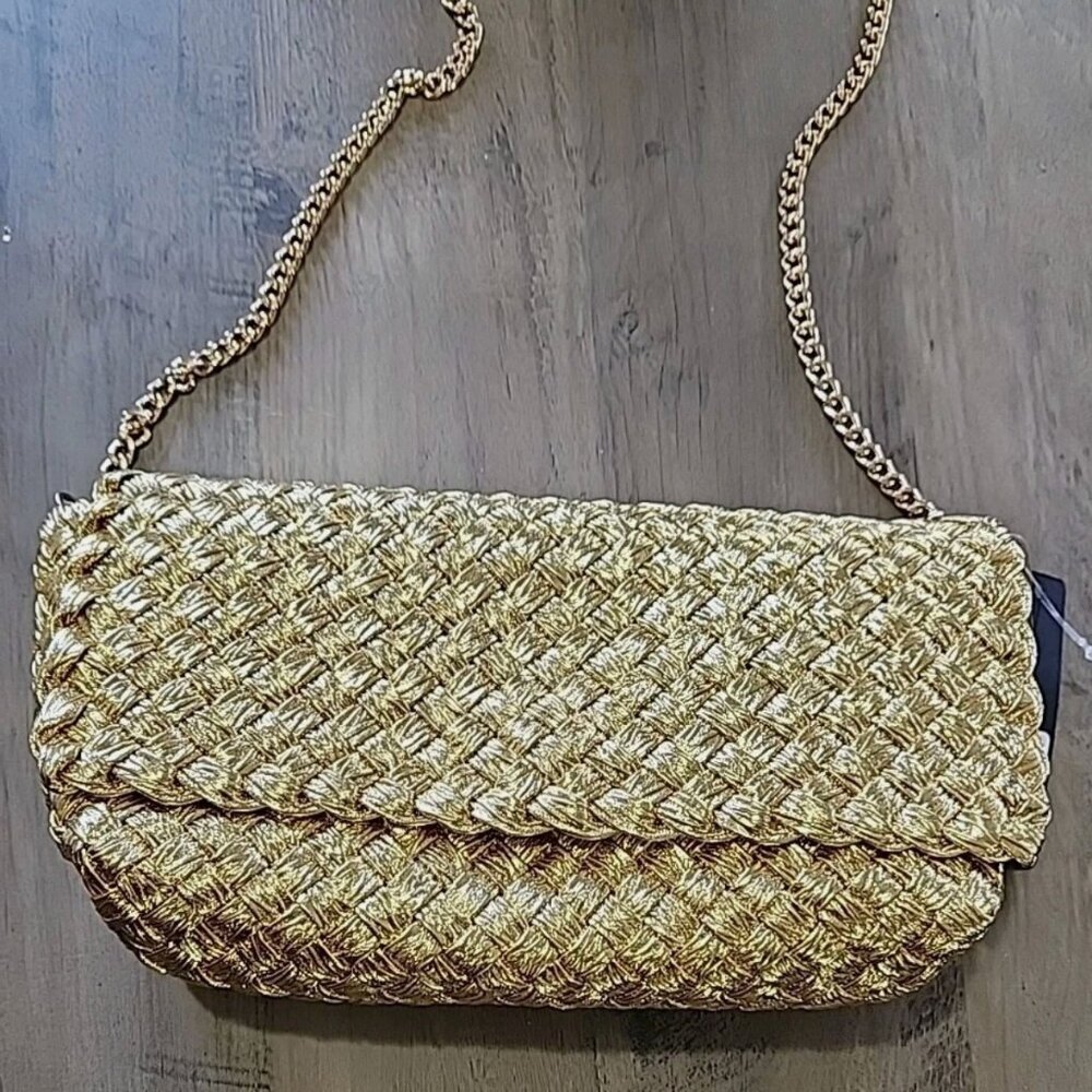 Falor Women's Chain-Link Genuine Leather Bag NO TAGS
